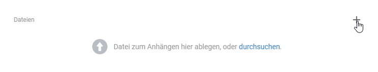 Dateien über Plus