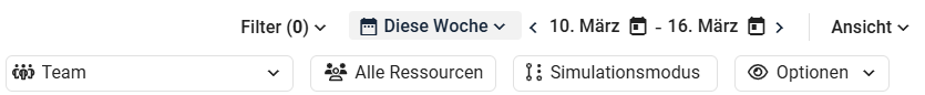 Benutzerdefinierte Ansicht in der Auslastung speichern